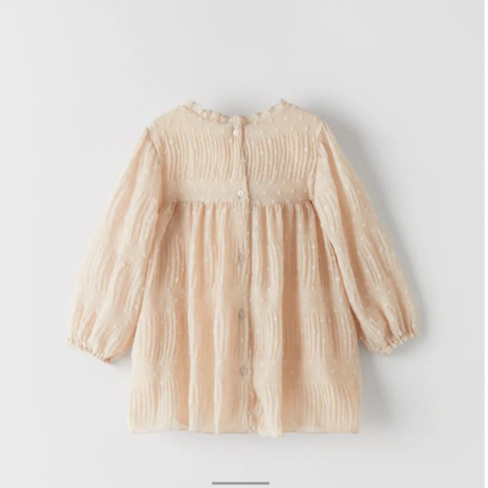 PLEASETED - DOTTED MESH DRESS